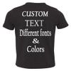 Customized Toddler Fine Jersey, Personalize for Your Little One, Design Your Own Toddler Jersey with Different Fonts Black view 3