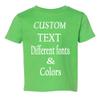 Customized Toddler Fine Jersey, Personalize for Your Little One, Design Your Own Toddler Jersey with Different Fonts view 2