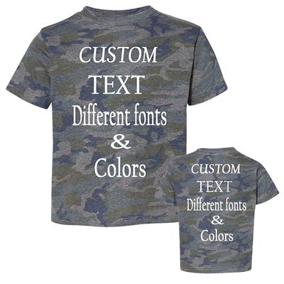 Customized Toddler Fine Jersey, Personalize for Your Little One, Design Your Own Toddler Jersey with Different Fonts