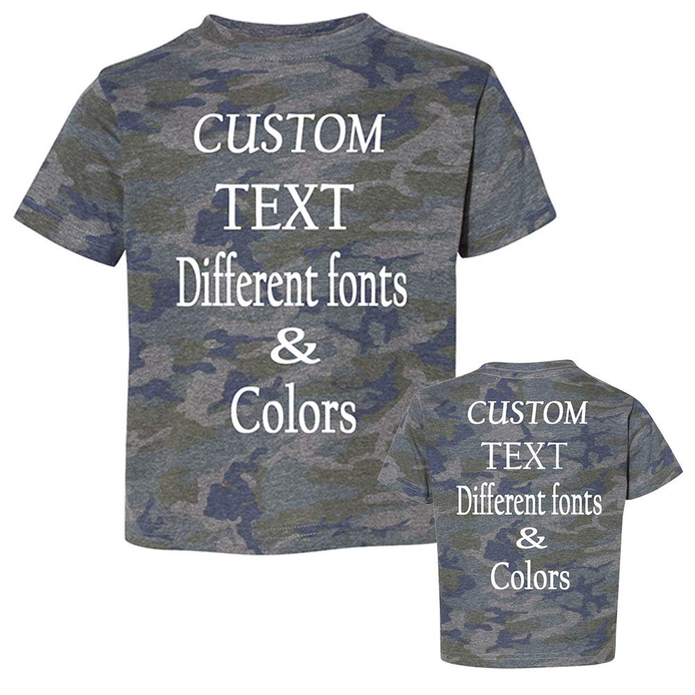 Customized Toddler Fine Jersey, Personalize for Your Little One, Design Your Own Toddler Jersey with Different Fonts