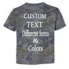 Customized Toddler Fine Jersey, Personalize for Your Little One, Design Your Own Toddler Jersey with Different Fonts view 2