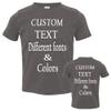 Customized Toddler Fine Jersey, Personalize for Your Little One, Design Your Own Toddler Jersey with Different Fonts Charcoal view 1