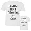 Customized Toddler Fine Jersey, Personalize for Your Little One, Design Your Own Toddler Jersey with Different Fonts White view 1