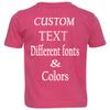 Customized Toddler Fine Jersey, Personalize for Your Little One, Design Your Own Toddler Jersey with Different Fonts view 3