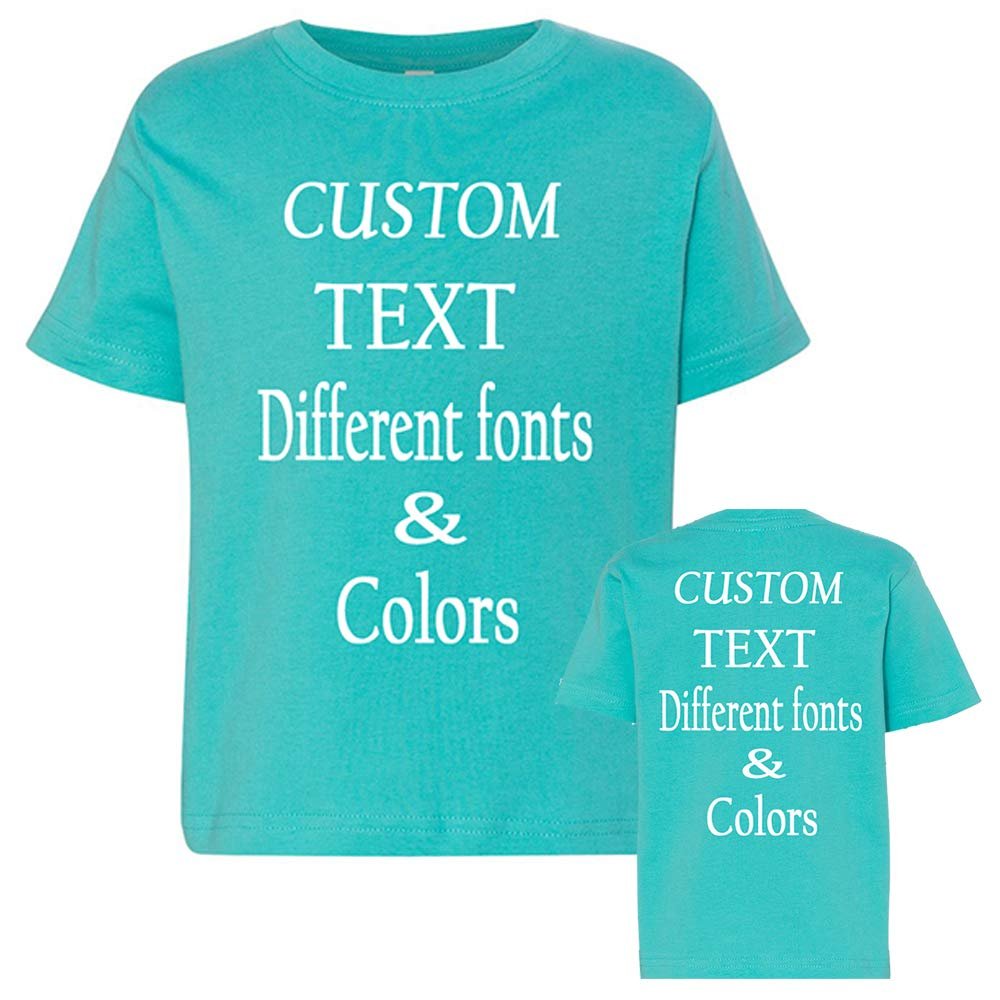 Customized Toddler Fine Jersey, Personalize for Your Little One, Design Your Own Toddler Jersey with Different Fonts Caribbean