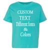 Customized Toddler Fine Jersey, Personalize for Your Little One, Design Your Own Toddler Jersey with Different Fonts Caribbean view 2