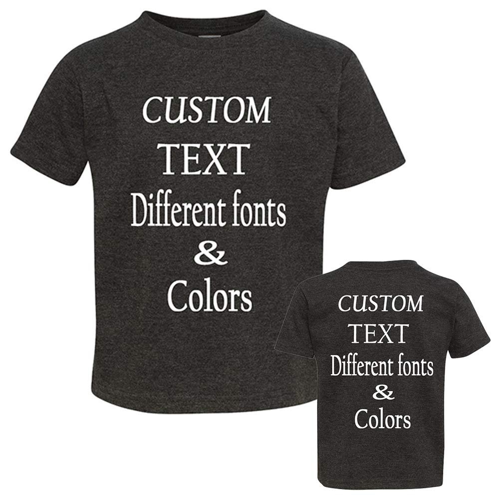 Customized Toddler Fine Jersey, Personalize for Your Little One, Design Your Own Toddler Jersey with Different Fonts