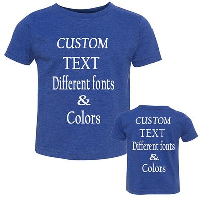 Customized Toddler Fine Jersey, Personalize for Your Little One, Design Your Own Toddler Jersey with Different Fonts Vintage Royal