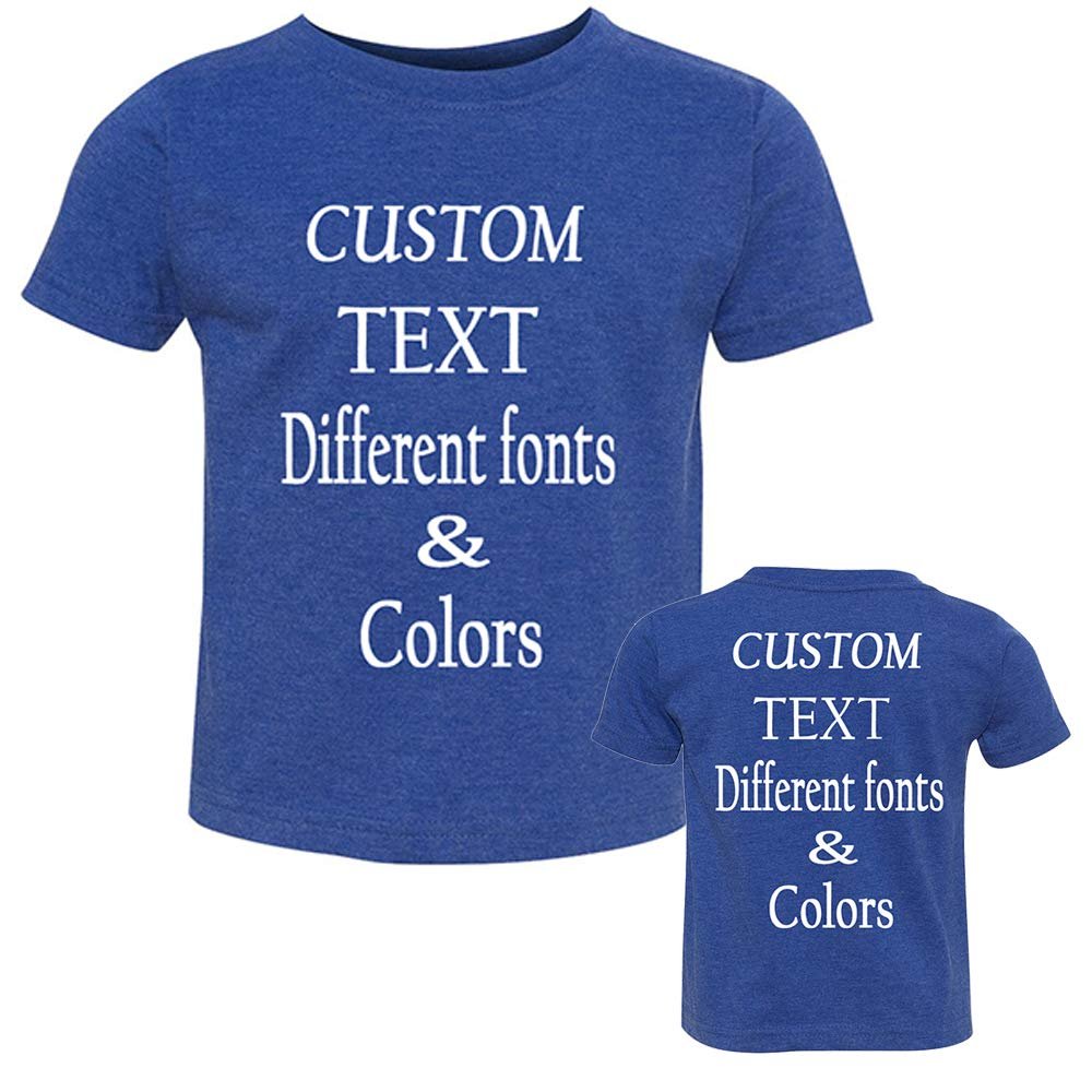 Customized Toddler Fine Jersey, Personalize for Your Little One, Design Your Own Toddler Jersey with Different Fonts Vintage Royal