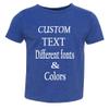 Customized Toddler Fine Jersey, Personalize for Your Little One, Design Your Own Toddler Jersey with Different Fonts Vintage Royal view 2