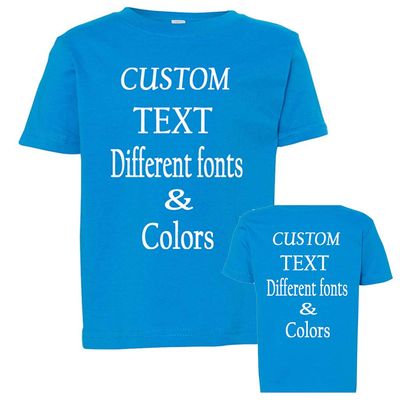 Customized Toddler Fine Jersey, Personalize for Your Little One, Design Your Own Toddler Jersey with Different Fonts Cobalt