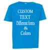 Customized Toddler Fine Jersey, Personalize for Your Little One, Design Your Own Toddler Jersey with Different Fonts Cobalt view 2