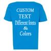 Customized Toddler Fine Jersey, Personalize for Your Little One, Design Your Own Toddler Jersey with Different Fonts Cobalt view 3