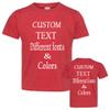 Customized Toddler Fine Jersey, Personalize for Your Little One, Design Your Own Toddler Jersey with Different Fonts Vintage Red view 1
