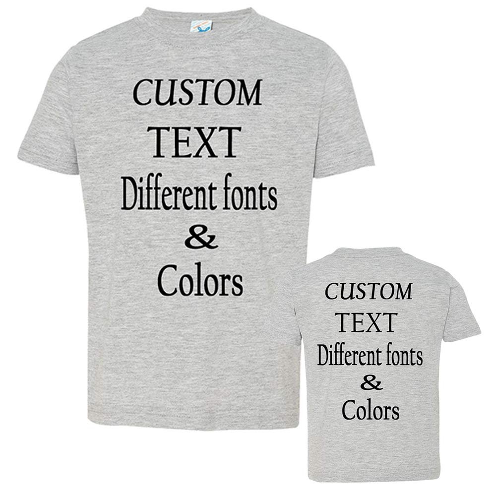 Customized Toddler Fine Jersey, Personalize for Your Little One, Design Your Own Toddler Jersey with Different Fonts