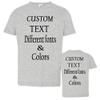 Customized Toddler Fine Jersey, Personalize for Your Little One, Design Your Own Toddler Jersey with Different Fonts view 1