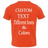 Customized Toddler Fine Jersey, Personalize for Your Little One, Design Your Own Toddler Jersey with Different Fonts Orange view 3