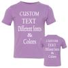 Customized Toddler Fine Jersey, Personalize for Your Little One, Design Your Own Toddler Jersey with Different Fonts Lavender view 1