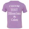 Customized Toddler Fine Jersey, Personalize for Your Little One, Design Your Own Toddler Jersey with Different Fonts Lavender view 3
