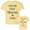 Customized Toddler Fine Jersey, Personalize for Your Little One, Design Your Own Toddler Jersey with Different Fonts Butter view 1