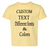Customized Toddler Fine Jersey, Personalize for Your Little One, Design Your Own Toddler Jersey with Different Fonts Butter view 2