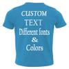 Customized Toddler Fine Jersey, Personalize for Your Little One, Design Your Own Toddler Jersey with Different Fonts Turquoise view 3