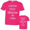 Customized Toddler Fine Jersey, Personalize for Your Little One, Design Your Own Toddler Jersey with Different Fonts Hot Pink view 1