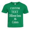 Customized Toddler Fine Jersey, Personalize for Your Little One, Design Your Own Toddler Jersey with Different Fonts Vintage Green view 2