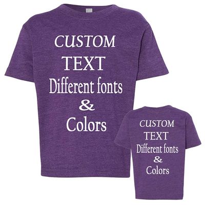 Customized Toddler Fine Jersey, Personalize for Your Little One, Design Your Own Toddler Jersey with Different Fonts