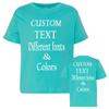 Customized Toddler Fine Jersey, Personalize for Your Little One, Design Your Own Toddler Jersey with Different Fonts Caribbean view 1