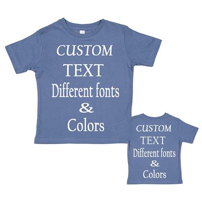Customized Toddler Fine Jersey, Personalize for Your Little One, Design Your Own Toddler Jersey with Different Fonts Indigo