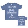 Customized Toddler Fine Jersey, Personalize for Your Little One, Design Your Own Toddler Jersey with Different Fonts Indigo view 1