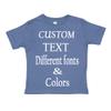 Customized Toddler Fine Jersey, Personalize for Your Little One, Design Your Own Toddler Jersey with Different Fonts Indigo view 2