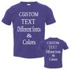 Customized Toddler Fine Jersey, Personalize for Your Little One, Design Your Own Toddler Jersey with Different Fonts Purple view 1