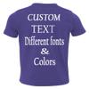 Customized Toddler Fine Jersey, Personalize for Your Little One, Design Your Own Toddler Jersey with Different Fonts Purple view 3