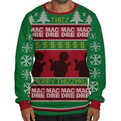 Mac Dre "Merry Thizzmas Thizzelle Crewneck (2XL) Green
