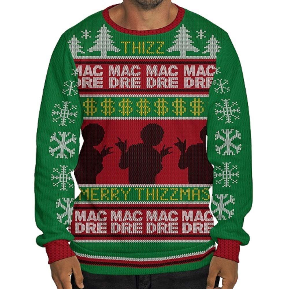 Mac Dre "Merry Thizzmas Thizzelle Crewneck (2XL) Green