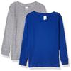 Marky G Apparel Baby Rib Pajama Top, Heather/Royal, 18 Months view 1