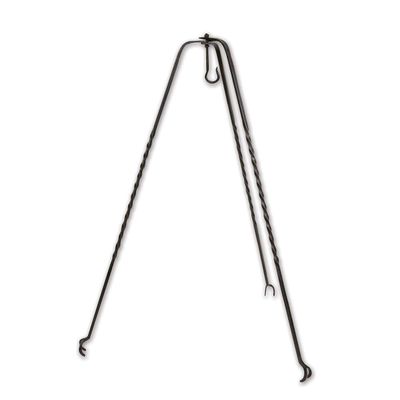 Windlass Hand Forged Iron Campfire Cooking Tripod 42.5 Tall Medieval Viking Grill Stand Outdoor Camping Pot Hanger Reenactment Gear