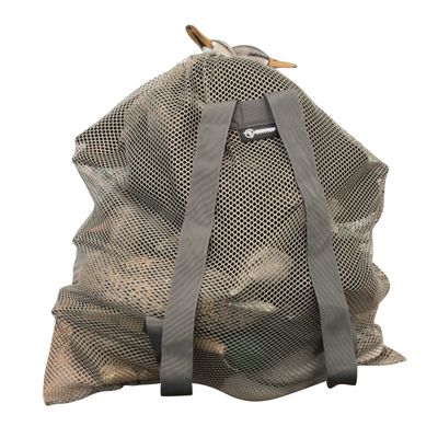 Cupped Waterfowl Large Mesh Bag, Durable Mesh Storage with Shoulder Straps Duck Decoy Bag, Brown, One Size
