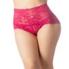 iB-iP Women's Sexy Lace Knickers See Through Underwear High Waist Hipster Panties, Size: 6, Burgundy view 1