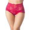 iB-iP Women's Sexy Lace Knickers See Through Underwear High Waist Hipster Panties, Size: 6, Burgundy view 4