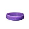2 Pack Purple Domestic Violence Awareness Bracelet  Purple Ribbon Domestic Violence Awareness Silicone Bracelet for Adults view 2