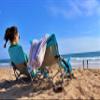Nice C Low Beach Camping Folding Chair, Ultralight Backpacking Chair with Cup Holder & Carry Bag Compact & Heavy Duty Outdoor, Camping, BBQ, Beach, Travel, Picnic, Festival (Set of 1 Blue) view 2