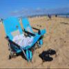 Nice C Low Beach Camping Folding Chair, Ultralight Backpacking Chair with Cup Holder & Carry Bag Compact & Heavy Duty Outdoor, Camping, BBQ, Beach, Travel, Picnic, Festival (Set of 1 Blue) view 4