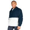Charles River Apparel Unisex Color Blocked Pack-N-Go, Men's & Women's Pullover Anorak, Navy/White, 3X-Large view 1