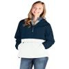 Charles River Apparel Unisex Color Blocked Pack-N-Go, Men's & Women's Pullover Anorak, Navy/White, 3X-Large view 2