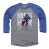 500 LEVEL Artemi Panarin 3/4 Sleeve T-Shirt (Baseball Tee, XXX-Large, Royal/Heather Gray) - Artemi Panarin Bold W WHT view 1