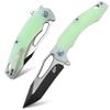 Eafengrow EF915 Folding Knife D2 Steel Blade with Black-Oxide Coating, G10 Handle with Ball Bearing Safe Open Flipper Knife,Locking Liner and Pocketclip for Camping Work (Jade) view 1