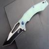 Eafengrow EF915 Folding Knife D2 Steel Blade with Black-Oxide Coating, G10 Handle with Ball Bearing Safe Open Flipper Knife,Locking Liner and Pocketclip for Camping Work (Jade) view 3